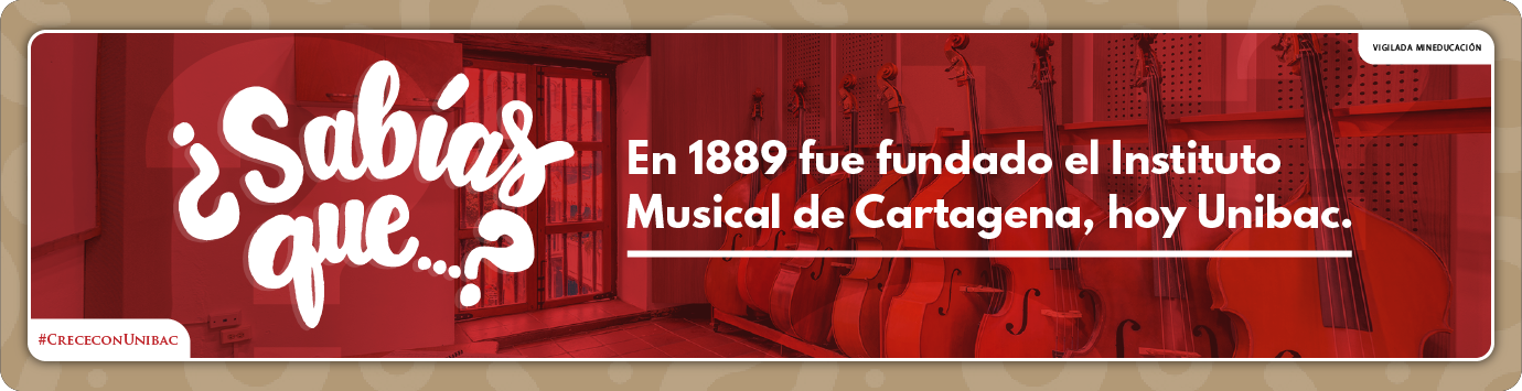 Imagen sobre fecha en que fue fundado el Instituto Musical de Cartagena, hoy Unibac